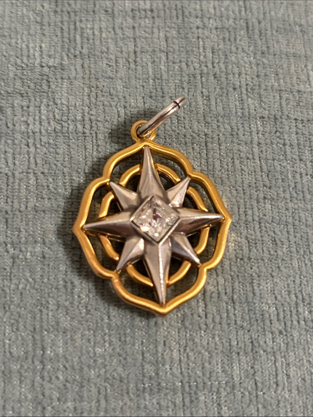 Brighton Radiant Two-Tone Starburst Amulet with Clear Crystal